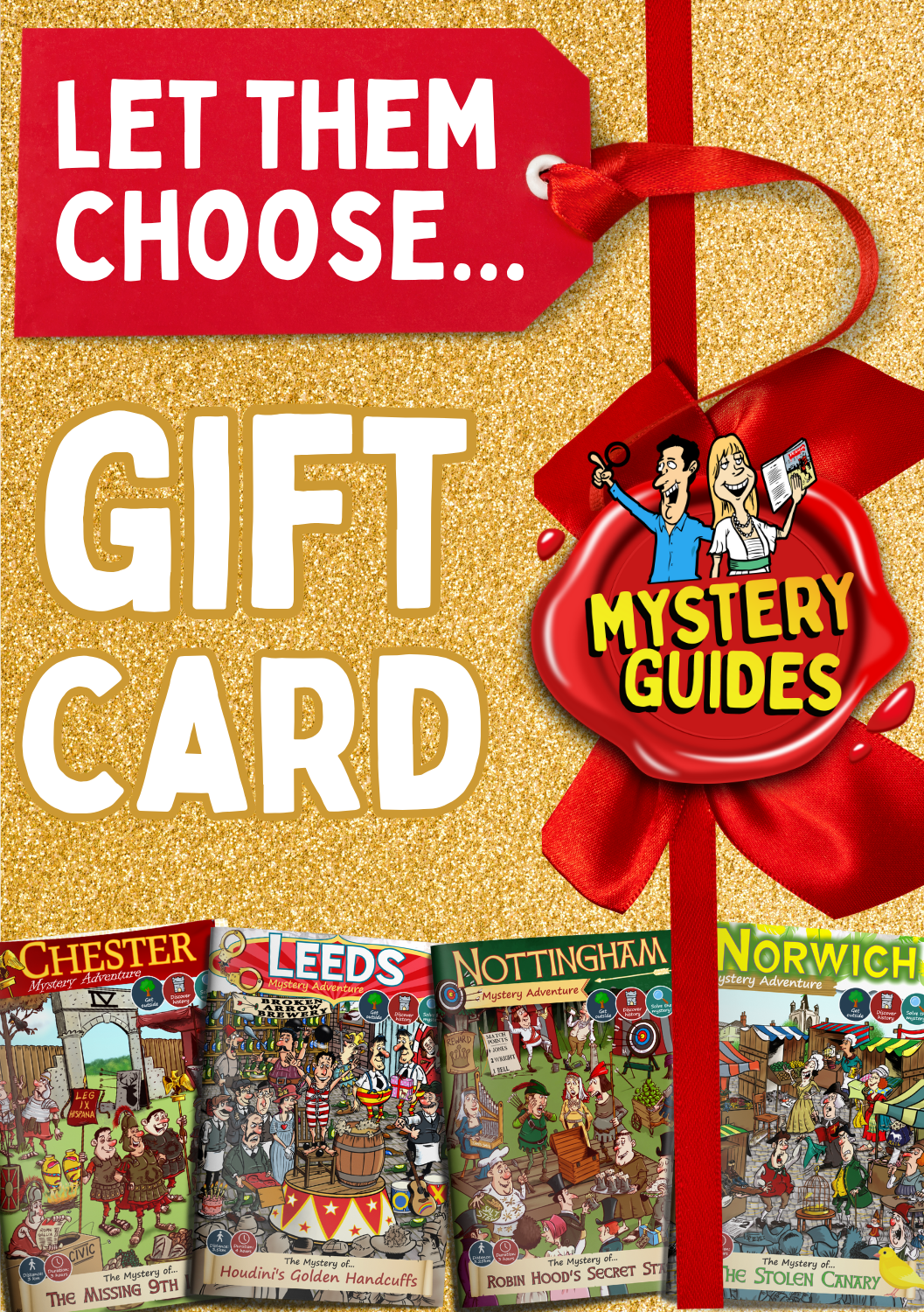 gift card | mystery guides  treasure hunt | treasure trail | scavenger hunt